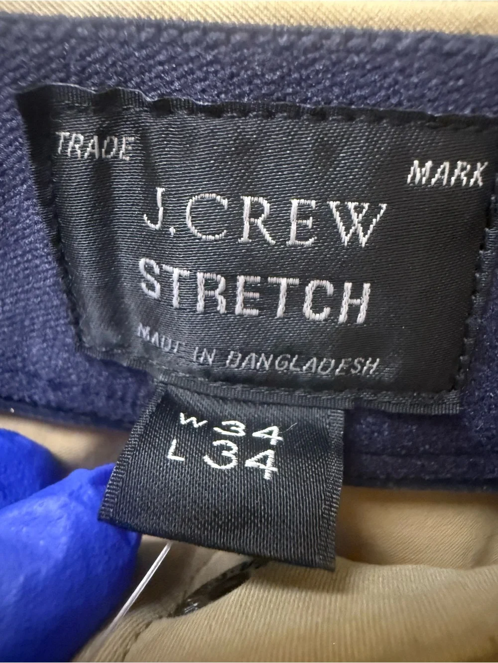 NWT🟤  J.Crew's tech-fabric chino trousers,🟤